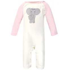 Touched By Nature Baby Girl Organic Cotton Coveralls 2pk, Girl Elephant -Baby GUEST 44ae14ac 8278 4e6f 997c e511aec85f30
