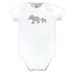 Touched By Nature Organic Cotton Bodysuits 5pk, Marching Elephant -Baby GUEST 44ae9480 c38b 4b0e 90e7 dcc1a044f747