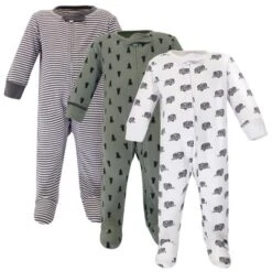 Touched By Nature Baby Boy Organic Cotton Zipper Sleep And Play 3pk, Happy Camper -Baby GUEST 4b45689e 4bd0 4d4a a048 b5cde571fa6c