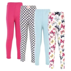Touched By Nature Baby, Toddler, Big Kids And Youth Girl Organic Cotton Leggings 4pk, Bright Butterflies -Baby GUEST 4c754f1d 3f0f 4ee0 88bc a912410c56f6
