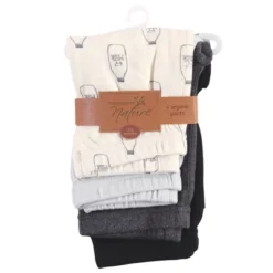 Touched By Nature Baby And Toddler Organic Cotton Pants 4pk, Milk