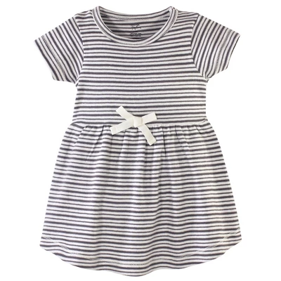 Touched By Nature Baby And Toddler Girl Organic Cotton Short-Sleeve Dresses 2pk, Flutter Garden 1 Touched By Nature Baby And Toddler Girl Organic Cotton Short-Sleeve Dresses 2pk, Flutter Garden