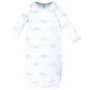Touched By Nature Baby Boy Organic Cotton Long-Sleeve Gowns 3pk, Whale