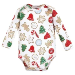 Touched By Nature Unisex Baby Organic Cotton Long-Sleeve Bodysuits, Christmas Cookies -Baby GUEST 52cf42b8 9184 4b12 b459 5c57c795fc2e