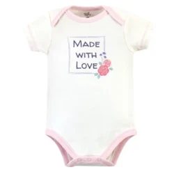 Touched By Nature Baby Girl Organic Cotton Bodysuits 5pk, Pink Rose -Baby GUEST 52f1b3eb 91e5 4f2e 8b2e 9d7dec0f7c64
