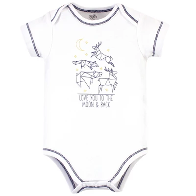Touched By Nature Baby Boy Organic Cotton Bodysuits 5pk, Constellation 5 Touched By Nature Baby Boy Organic Cotton Bodysuits 5pk, Constellation - Image 5