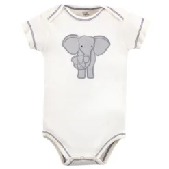 Touched By Nature Baby Boy Organic Cotton Bodysuits 5pk, Elephant -Baby GUEST 5675706c d6c8 45bd 8a09 0efab78bd5cf