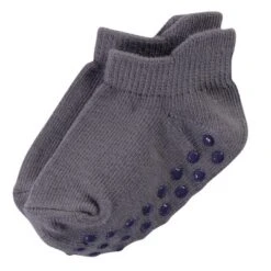 Touched By Nature Baby And Toddler Boy Organic Cotton Socks With Non-Skid Gripper For Fall Resistance, Blue Black -Baby GUEST 56775310 1342 4938 a5bd 358626480eed