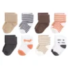 Touched By Nature Baby Boy Organic Cotton Socks, Fox