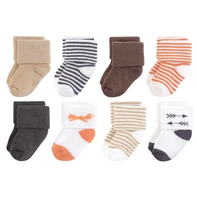 Touched By Nature Baby Boy Organic Cotton Socks, Fox 1 Touched By Nature Baby Boy Organic Cotton Socks, Fox