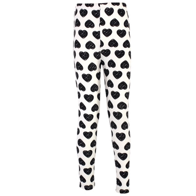 Touched By Nature Baby, Toddler, Big Kids And Youth Girl Organic Cotton Leggings 4pk, Heart 4 Touched By Nature Baby, Toddler, Big Kids And Youth Girl Organic Cotton Leggings 4pk, Heart - Image 4