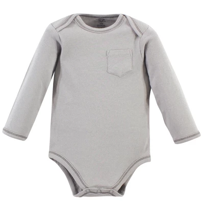 Touched By Nature Organic Cotton Long-Sleeve Bodysuits 5pk, Farm Friends 2 Touched By Nature Organic Cotton Long-Sleeve Bodysuits 5pk, Farm Friends - Image 2