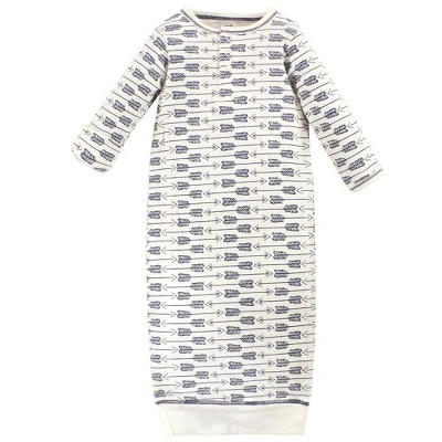 Touched By Nature Baby Boy Organic Cotton Henley Long-Sleeve Gowns 3pk 1 Touched By Nature Baby Boy Organic Cotton Henley Long-Sleeve Gowns 3pk