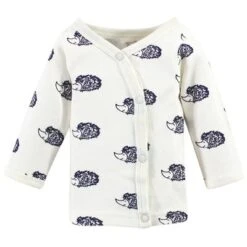 Touched By Nature Baby Boy Organic Cotton Preemie Layette 4pc Set, Hedgehog, Preemie