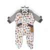 Touched By Nature Organic Cotton Sleep And Play, Neutral Endangered Safari