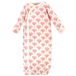 Touched By Nature Baby Girl Organic Cotton Side-Closure Snap Long-Sleeve Gowns 3pk, Tulip -Baby GUEST 5e8e17eb 66a9 4394 9e1f abf9232463fe