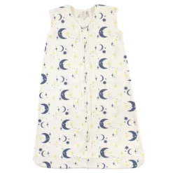 Touched By Nature Baby Boy Organic Cotton Sleeveless Wearable Sleeping Bag, Sack, Blanket, Man In The Moon