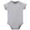 Touched By Nature Baby Boy Organic Cotton Bodysuits 5pk, Happy Camper