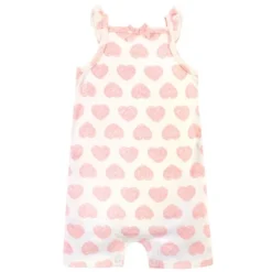 Touched By Nature Baby Girl Organic Cotton Rompers 3pk, Leopard