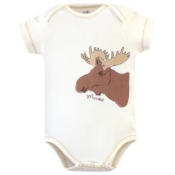 Touched By Nature Baby Boy Organic Cotton Bodysuits 5pk, Moose -Baby GUEST 69c5d816 8d7d 434d a682 0202475312ef