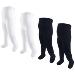 Touched By Nature Baby Girl Organic Cotton Tights, Black White -Baby GUEST 6abeafa2 821d 4c03 9799 d717cbb781ec