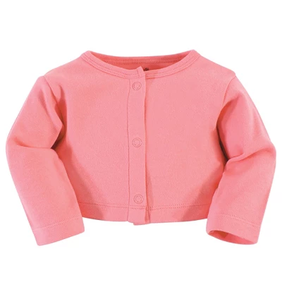 Touched By Nature Baby And Toddler Girl Organic Cotton Dress And Cardigan 2pc Set, Tulip 2 Touched By Nature Baby And Toddler Girl Organic Cotton Dress And Cardigan 2pc Set, Tulip - Image 2