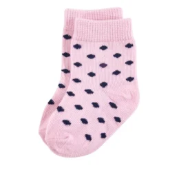 Touched By Nature Baby Girl Organic Cotton Socks, Navy Lt. Pink -Baby GUEST 6c85089e 1166 41f4 b946 3fe7532a46c9 1