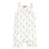 Touched By Nature Baby Girl Organic Cotton Rompers 3pk, Lavender