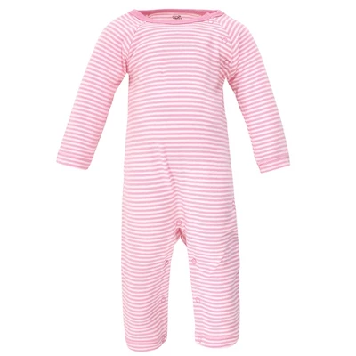 Touched By Nature Baby Girl Organic Cotton Coveralls 3pk, Garden Floral 2 Touched By Nature Baby Girl Organic Cotton Coveralls 3pk, Garden Floral - Image 2