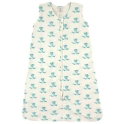 Touched By Nature Baby Organic Cotton Sleeveless Wearable Sleeping Bag, Sack, Blanket, Geometric Frog