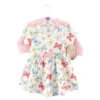 Touched By Nature Baby And Toddler Girl Organic Cotton Dress And Cardigan 2pc Set, Butterflies