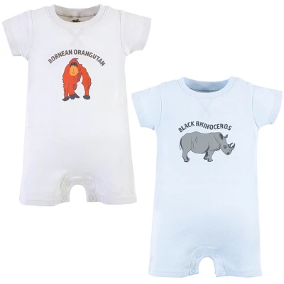 Touched By Nature Unisex Baby Organic Cotton Rompers, Endangered Rhino 4 Touched By Nature Unisex Baby Organic Cotton Rompers, Endangered Rhino - Image 4
