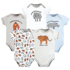 Touched By Nature Organic Cotton Bodysuits, Endangered Safari -Baby GUEST 76fe0fd9 927d 4a62 a6c9 624965f391ec