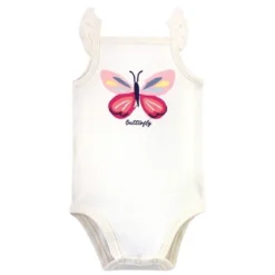 Touched By Nature Baby Girl Organic Cotton Bodysuits 5pk, Bright Butterflies -Baby GUEST 795d9b9c eabb 4860 ad46 a1f516fbda1a