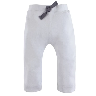 Touched By Nature Baby And Toddler Boy Organic Cotton Pants 4pk, Lt. Blue Gray 3 Touched By Nature Baby And Toddler Boy Organic Cotton Pants 4pk, Lt. Blue Gray - Image 3