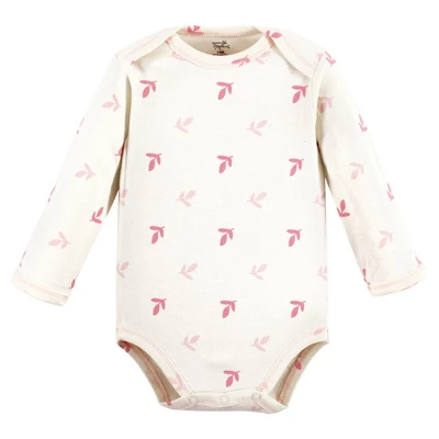 Touched By Nature Infant Girl Organic Cotton Long-Sleeve Bodysuits, Girl Safari 6 Touched By Nature Infant Girl Organic Cotton Long-Sleeve Bodysuits, Girl Safari - Image 6