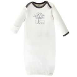 Touched By Nature Baby Organic Cotton Long-Sleeve Gowns 3pk, Birch Tree, 0-6 Months -Baby GUEST 880eb5f7 fe01 4851 b678 12a0484a0663 1