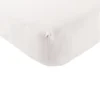 Touched By Nature Baby Organic Cotton Crib Sheet, White, One Size