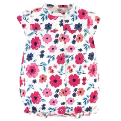 Touched By Nature Baby Girl Organic Cotton Rompers 3pk, Garden Floral -Baby GUEST 8f08d14c b988 49a2 bed3 ab5ae0d1ea22