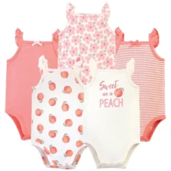 Touched By Nature Baby Girl Organic Cotton Bodysuits 5pk, Peach -Baby GUEST 9046d7e3 8af3 4b08 b2fe f82797cb4987