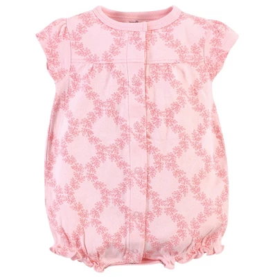 Touched By Nature Baby Girl Organic Cotton Rompers 3pk, Butterflies 2 Touched By Nature Baby Girl Organic Cotton Rompers 3pk, Butterflies - Image 2