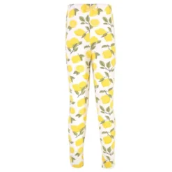 Touched By Nature Baby, Toddler, Big Kids And Youth Girl Organic Cotton Leggings 4pk, Lemon Tree -Baby GUEST 92435d13 a66a 4c1a 9988 4e040a2f6a85