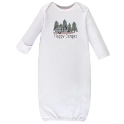 Touched By Nature Baby Boy Organic Cotton Long-Sleeve Gowns 3pk, Happy Camper, 0-6 Months -Baby GUEST 932fe8e8 8fa3 4090 bd23 47e49ac5f022