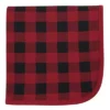 Touched By Nature Baby Organic Cotton Swaddle, Receiving And Multi-purpose Blanket, Buffalo Plaid, One Size