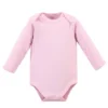 Touched By Nature Baby Girl Organic Cotton Long-Sleeve Bodysuits 5pk, Cherry Blossom