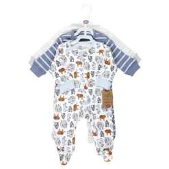 Touched By Nature Infant Boy Organic Cotton Sleep And Play, Boy Endangered Safari