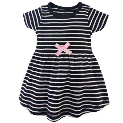 Touched By Nature Baby And Toddler Girl Organic Cotton Short-Sleeve Dresses 2pk, Ditsy Floral 1 Touched By Nature Baby And Toddler Girl Organic Cotton Short-Sleeve Dresses 2pk, Ditsy Floral