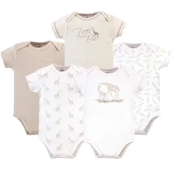 Touched By Nature Organic Cotton Bodysuits 5pk, Little Giraffe -Baby GUEST 9ad1b0c4 f3bd 4a7f 8eed ab07d2953559