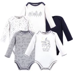 Touched By Nature Baby Boy Organic Cotton Long-Sleeve Bodysuits 5pk, Constellation 11 Touched By Nature Baby Boy Organic Cotton Long-Sleeve Bodysuits 5pk, Constellation -Baby GUEST 9c55849d baa0 4174 86d8 183e097c92ca