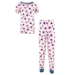 Touched By Nature Toddler And Kids Girl Organic Cotton Tight-Fit Pajama Set, Blossoms -Baby GUEST 9e3877be a676 4439 a1de 81970e11ce7b